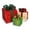 Multicolor, variant on 3-Piece Christmas Lighted Gift Boxes Set - 60 Warm White LEDs, ABS Plastic Frame with Onion Cloth, Indoor/Outdoor Festive Decor