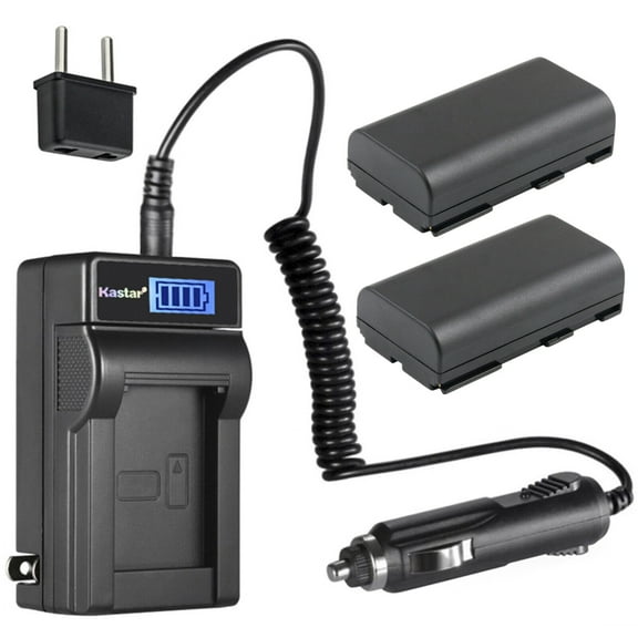 Kastar BP-911 BP-915 LCD AC Battery Charger Compatible with Canon Ultura, Vistura, UC-V10 UC-V10Hi, UC-V20, UC-V30, UC-V100, UC-V200, UC-V300, UC-X1 UC-X1Hi, UC-X2 UC-X2Hi, UC-X30 UC-X30Hi