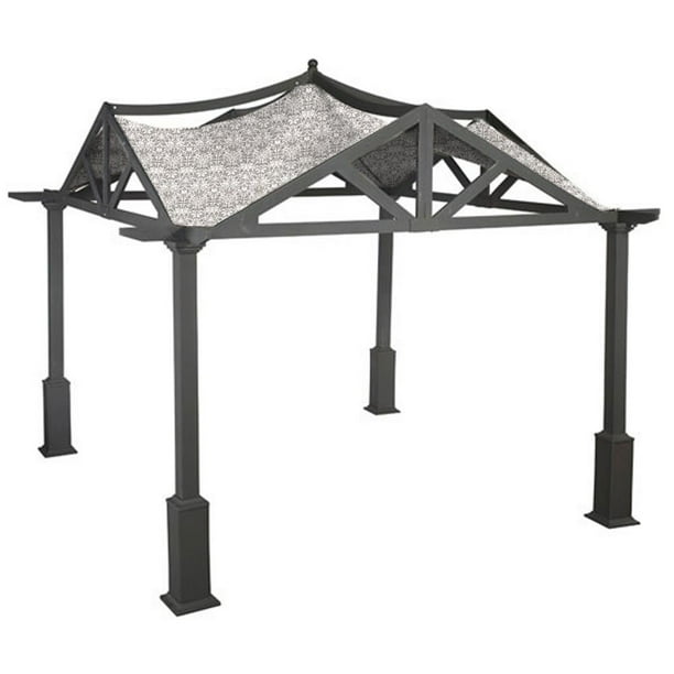 Garden Winds Replacement Canopy Top Cover For The Treasures 10 X Pergola Standard 350 Damask Beige Com Garden Winds Replacement Canopy Top, Garden Treasures Pergola