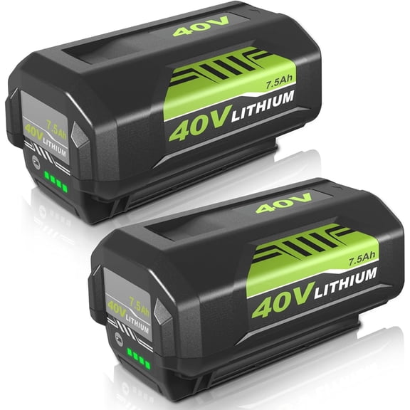 2Pack 7.5Ah OP40601 Replacement for Ryobi 40V Battery Compatible with Ryobi 40 Volt Battery Lithium OP4040 OP40401 OP4026 OP40261 OP4050 OP40201 Compatible with 40V Battery Power Tools