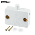 thumbnail image 2 of Unique Bargains 1A 250V Momentary Normal Close Cabinet Lamp Switch White 2 Pack, 2 of 5