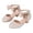 E211-Gold, variant on hengsof Girls Sparkle Bow Non Slip Soft Sole High Heel Shoes, Summer Outdoor Comfort Casual Footwear, Kids Dance Princess Shoes
