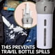 thumbnail image 3 of Juego de 2 botellas de viaje divididas, 4 en 1, paquete portátil para cosméticos., 3 of 5