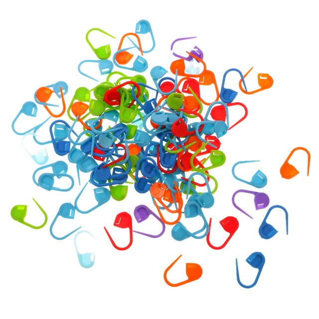 100 Ganchos Bloqueo Clips de Multicolor Artes Joyería Collar Impermeable Joyas de