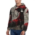 thumbnail image 3 of Haiem Dark Red Hooded Girl Patterned Men's Hoodie with Kangaroo Pocket - Ideal Pullover Sweatshirt for Daily Wear, Travel, and Home-XX-Large, 3 of 7
