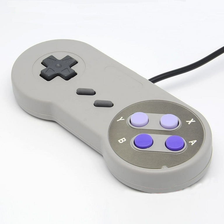 SNES Controller, Wired Super Famicom Style, Grey - Walmart.com