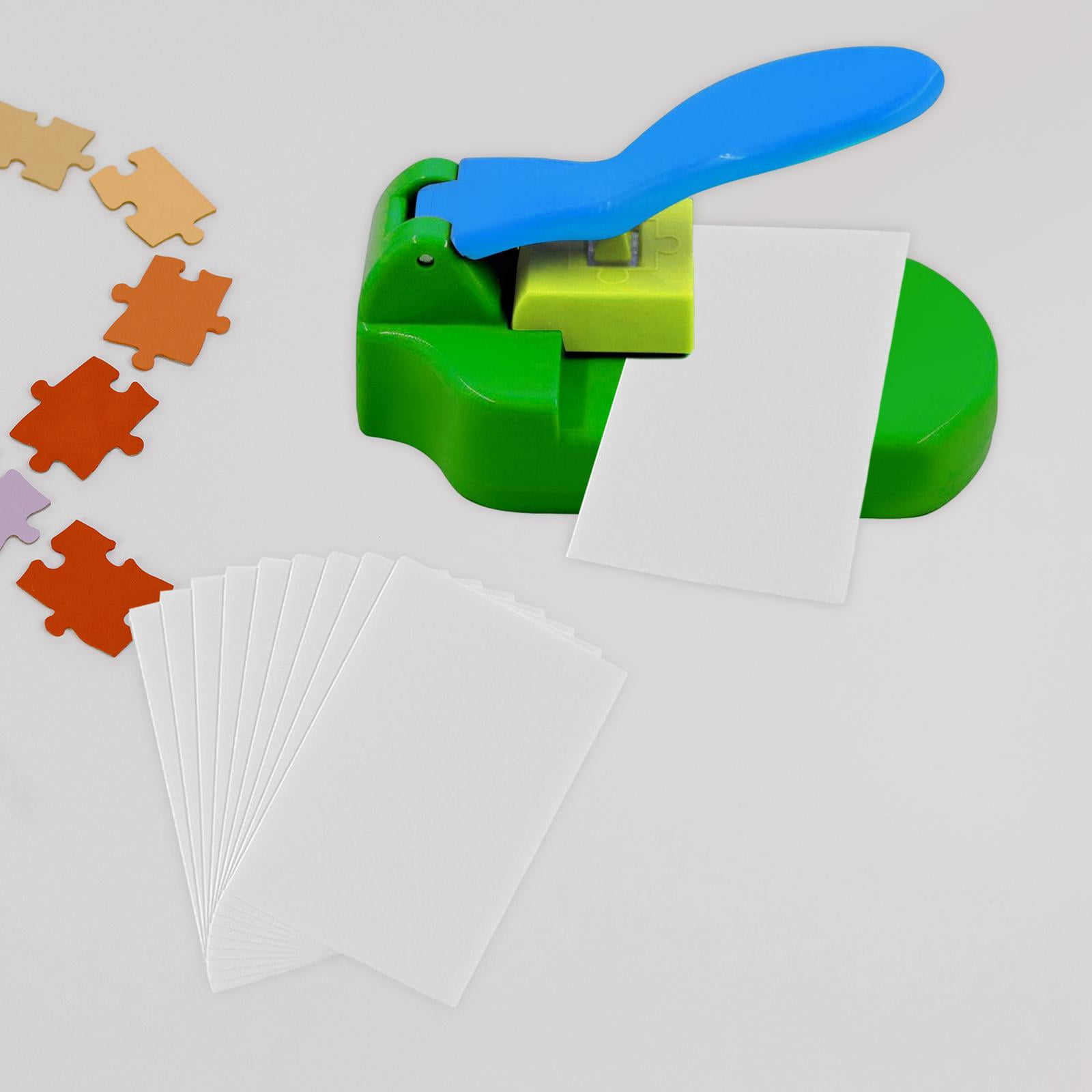 Creative Puzzle Making Machine Paper Cutting Machine Puzzle Maker DIY Supplies for School Classroom Kids Scrapbook , Blue