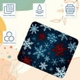 thumbnail image 3 of Snowflakes Square Non-Slip Rubber Bottom Printed Desk Mat Mouse Mat Gaming Mousepad Desk Pad - 8.3x9.8 Inch, Suitable for Office and Gaming, 3 of 6