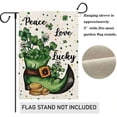 thumbnail image 3 of St Patricks Day House Flag 28 x 40 Inch Shamrock in the Boot Decorative Double Sided Large Flag for Farmhouse Yard Outdoor Holiday Decor, 3 of 5