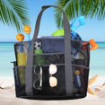 thumbnail image 3 of Bolso De Playa De Malla Para Mujer, Bolso De Hombro, Bolsa De Almacenamiento De Juguetes De Arena Ajustable, Traje De Baño, Gafas, Aperitivos Methold AP005680-00, 3 of 6