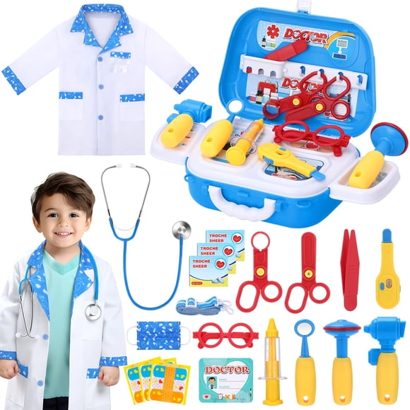 Kit de Doctor para Niñas GIFTINBOX Rosa con Disfraz 3-6 Años