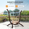 thumbnail image 5 of ONCLOUD Hammock Chair Stand Only, Heavy Duty Wooden Hammock Stand for Various Hammock Chairs, Solid Wood Swing Stand for Patio, Garden, Yard, 5 of 7