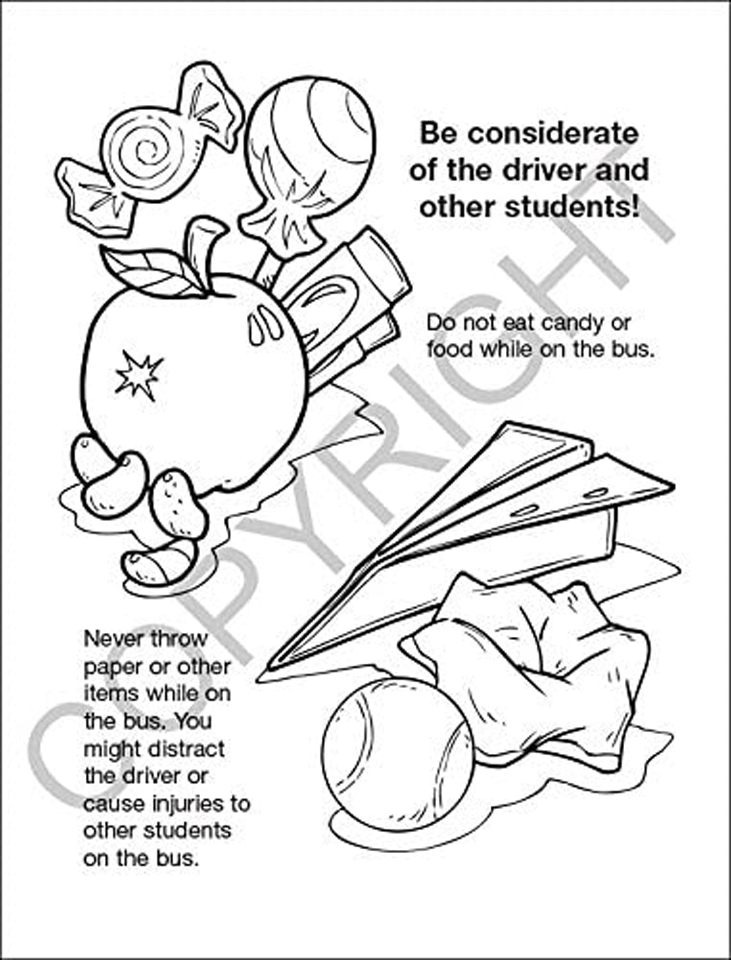 25 Pack - Practice School Bus Safety Kid's Educational Coloring & Activity Books