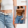 thumbnail image 5 of 3 Pcs Womens Leather Thin Belts Fashion Skinny Belt for Jeans Dresses, 5 of 11
