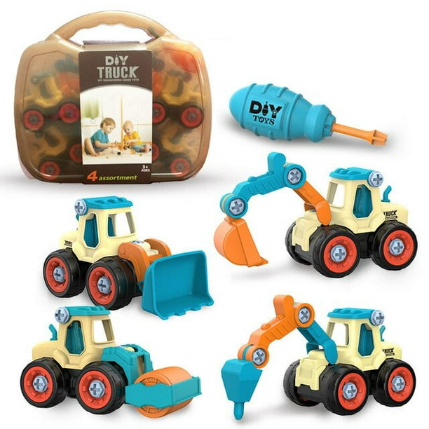 Jouets 7 en 1 à monter soi-même, camion, voiture, jouets pour enfants de 3,  4, 5, 6, 7 ans, outils de construction, jouets d'ingénierie, jouets