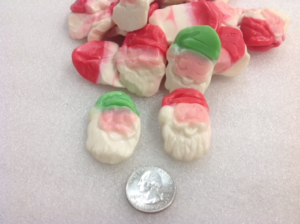 Gummi Santa Claus Face Gummy Santa Christmas Candy 2 pounds