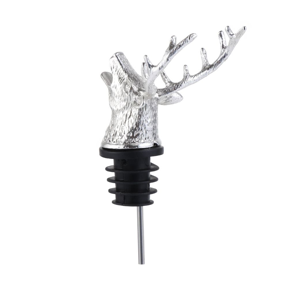 Zinc Alloy Deer Head Unique Stag Christmas Ornament Wine Aerators Bar