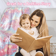 thumbnail image 4 of VUDECO Glow in The Dark Blanket Unicorns Gifts for Girls, Birthday Gifts for Kids, Girl Toys for Age 1 2 3 4 5 6 7 8 9 10 Year Old Girls, Soft Kids Blankets, 60 x 50in, 4 of 8