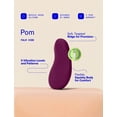 thumbnail image 6 of Dame Products Pom Personal Massager for Women - Flexible Bendy Targeted Stress Reliever - 5 Speeds - Rechargeable - 100% Waterproof and Body-Safe - Plum Color, 6 of 10