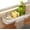 White, variant on Snmubt White Plastic Kitchen Sink Caddy, Cutout Letter Design Sponge Holder, Drainable Organizer for Brushes and Soap