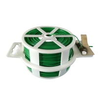 LEORX 2Pcs Plastic and Iron Wire Garden Plant Ties with Cutter for Garden Use