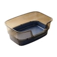 thumbnail image 2 of Large High Sided Cat Litter Box with Scoop, Semi Enclosed Splash Proof Kitty Toilet Tray, Open Top Easy Clean Litter Pan with Anti Scatter Design for Medium Cats and Kittens, 2 of 6
