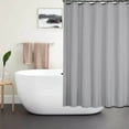 thumbnail image 6 of Xuniizn Shower Curtain Liner, Waterproof Shower Curtains for Bathroom & Mold Resistant Shower Liner Complete, Nylon,Spandex, 47.24"x70.87" Silver Gray, 6 of 7