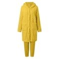 thumbnail image 4 of UFOUND Women Fuzzy Pajama Set Warm Fluffy Long Sleeve Sleepwear Plush Loungewear Thermal Nightwear With Pockets Homewear Comfort, 4 of 6