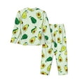 thumbnail image 2 of Disketp Pajamas Set Long Sleeve Sleepwear Womens Button Down Nightwear Pj Sets-Cartoon Fruit, 2 of 9