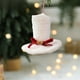 thumbnail image 4 of Adorno colgante para árbol de Navidad | Decoración navideña personalizada | Colgante de tela roja y blanca 5,7"x5,7" | Diseño Festivo Clásico | Duradero, fácil de colgar | Decoración navideña única, 4 of 6