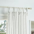 thumbnail image 4 of Martha Stewart Laguna Stripe 37"X84" Semi Sheer Curtain, Panel Pair Tietab, Gray, Adult, 4 of 4
