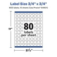 thumbnail image 6 of Avery 3/4" x 3/4" Waterproof Heart Labels, 800 Labels, 6 of 10