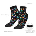 thumbnail image 6 of Naloa Space D Ankle Socks for Women Non Slip Socks No Show Socks Classic Low Cut Casual Socks Casual Socks, 6 of 7
