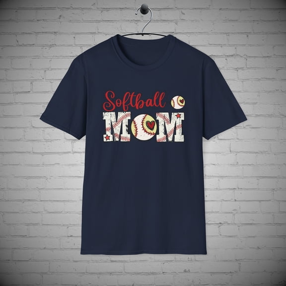 Softball Mom t-shirt, Proud Athletic Baseball Mom tee, Mother's Day Gift