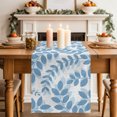 thumbnail image 2 of Table Runners 90 Inches Long Dress Scarves, Lake Blue Leaves Farmhouse Coffee/Dining/Kitchen Table Decor Table Runner for Living Room, Summer Farmhouse Botanical Boho Branch 13x90 Inch, 2 of 9