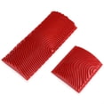 thumbnail image 1 of Cepillo de pared de caucho veteado de madera - 2 piezas Herramientas de pintura de textura roja, 1 of 10