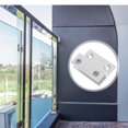 thumbnail image 2 of 5pcs Glass Shelf Bracket Rectangular Glass Shelf Bracket 2-hole Tile Shelf Clip, 2 of 4