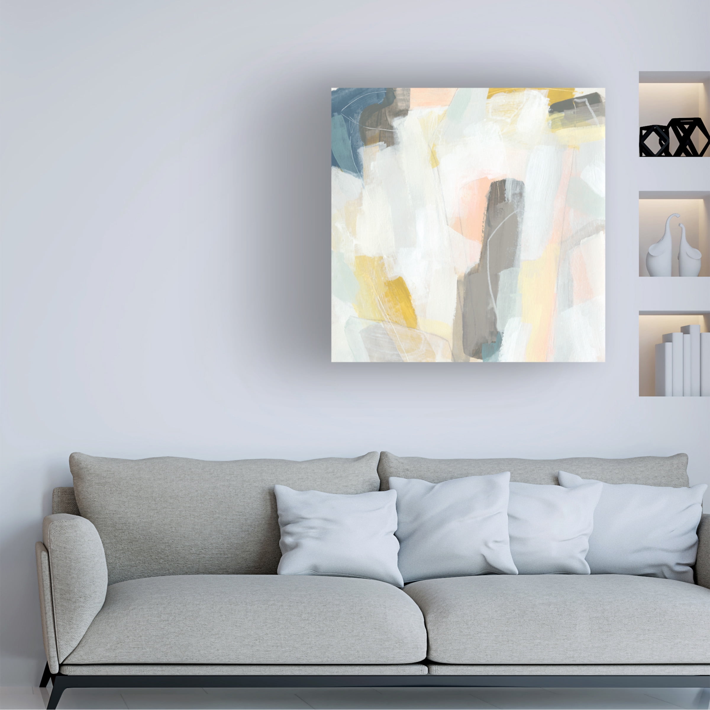 June Erica Vess 'Fractal Pastel II' Canvas Art