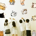 thumbnail image 5 of Cute Colorful Cat Wall Decor with Heart Shape Wall Decal Peel and Stick Cat Family Wall Decals DIY Art PVC Wall Decal Decorations to Stick On The Wall for Kid's Bedroom, 5 of 9