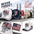 thumbnail image 2 of Yungyresw Unisex Baseball Caps Adjustable Strap Anniversary USA Hat Never Forget Memorial Caps Patriotic American Flag Sun Hat D One Size, 2 of 7