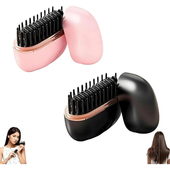 Mini Hair Straightener, Portable Rechargeable & Cordless Flat Iron with Adjustable 3-Speed Temperature, Quick Heat Up for Styling at Home or Travel