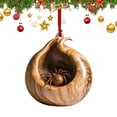 thumbnail image 1 of Adornos Rústicos Colgantes Adorno Navidad Patrón 2D Acrílico para Decoraciones Árboles, 1 of 9