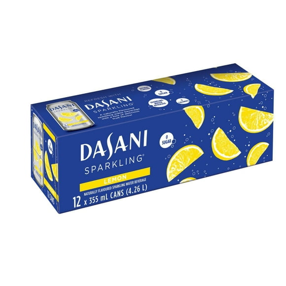 DASANIMD PétillanteMD Citron, emballage de 12 canettes de 355 mL