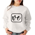 thumbnail image 2 of guisaled Couples Sweatshirts Matching Girlfriend Boyfriend Cute Valentines Day s Couple Anniversary Comfort Crewneck Sweatshirt Valentine'S Day s, 2 of 5