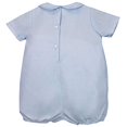 thumbnail image 2 of Baby Boys Romper with Pintucks and Stitching, , Blue, 2 of 2