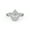 White Gold, variant on Infinity Halo Twisted Engagement Rings for Women Center 6X4mm Pear and Round Lab Created Moissanite Ring in 14K Solid Rose Gold Size-10
