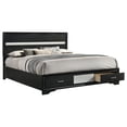 thumbnail image 3 of Miranda 51-inch Wood California King Storage Panel Bed Black, 3 of 9