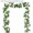 White, variant on Artificial Rose Vine Fake Flower Garland Fake Silk Rose Hanging Vine, Bendable Rose Flower Garlands, Artificial Silk Wild Roses Vine Hanging Flowers Home Spring Decor - Color F