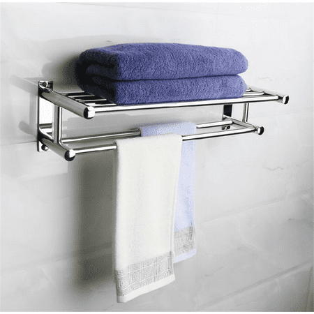Stainless Steel Towel Rack Bathroom Wall Mounted Shelf Stainless Steel Towel Rack Bathroom Wall Mounted Shelf Storage
