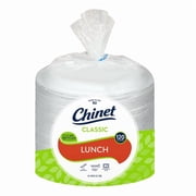 Chinet Classic Lunch Plate, 8 3/4, White, 120 Count